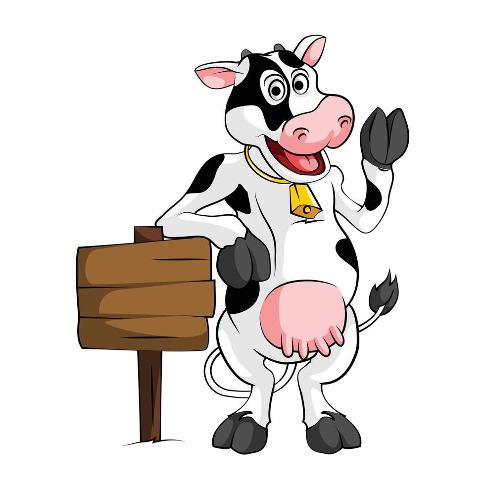 Cartoon Cow Illustration vector