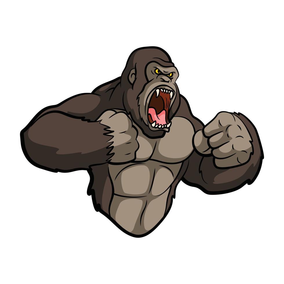 Gorilla Mascot Illustration vector