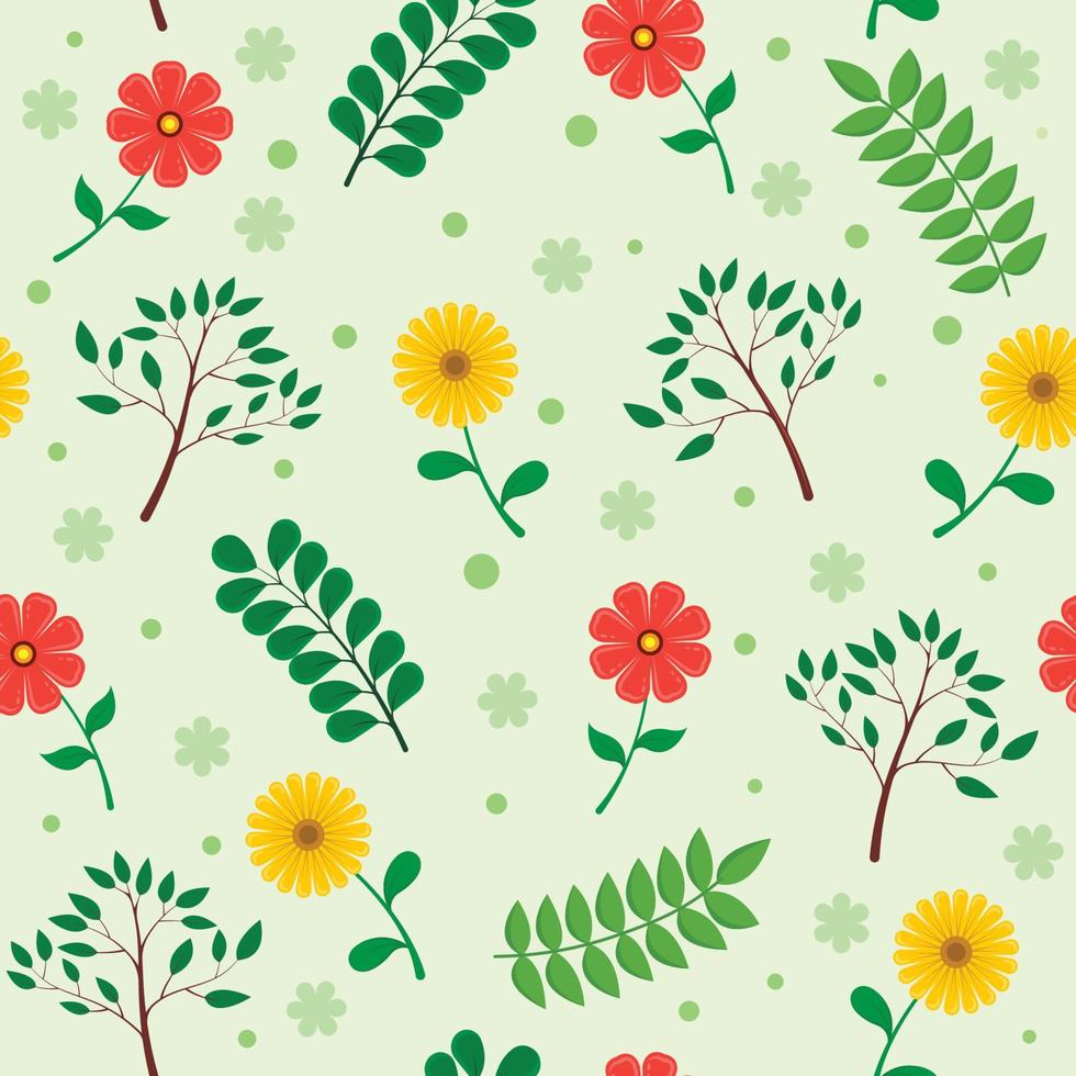 Floral Seamless Pattern Design vector