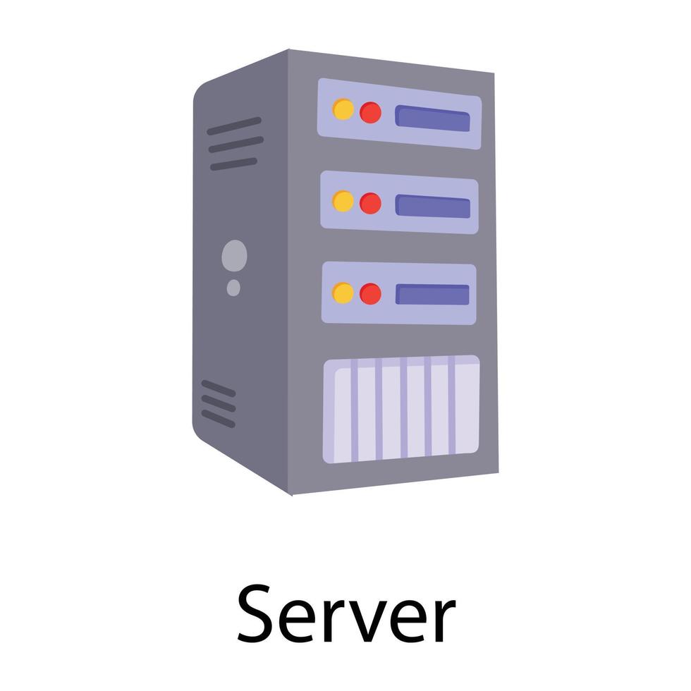 Trendy Server Concepts vector