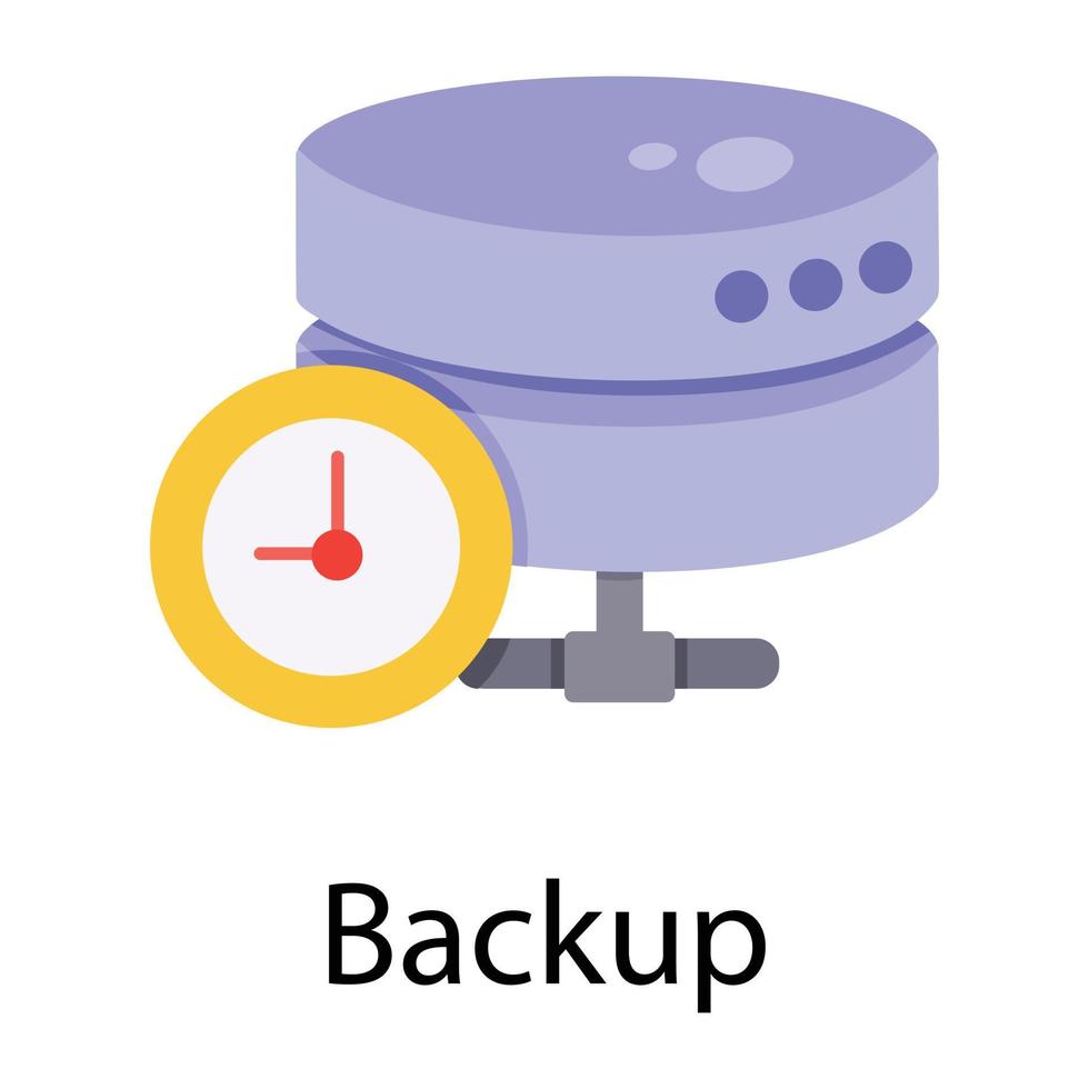 Trendy Backup Concepts vector