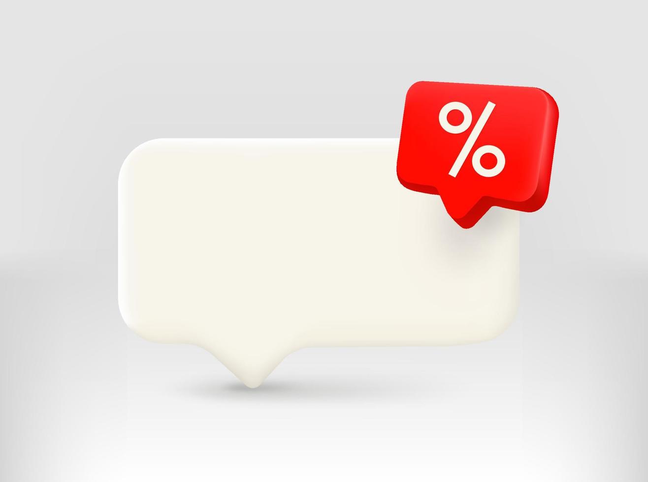 Discount informer with 3d lock icon and copy space. vector illustration