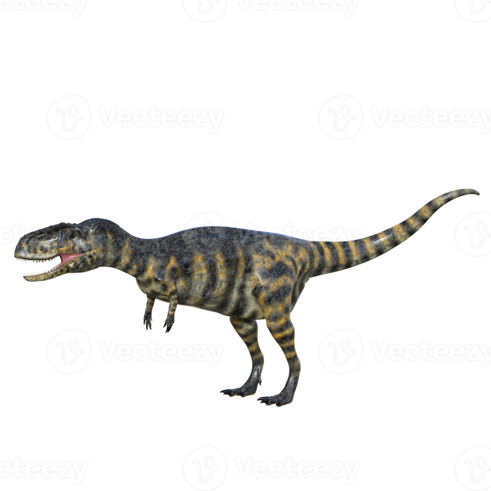 Abelisaurus dinosaur 3D render png