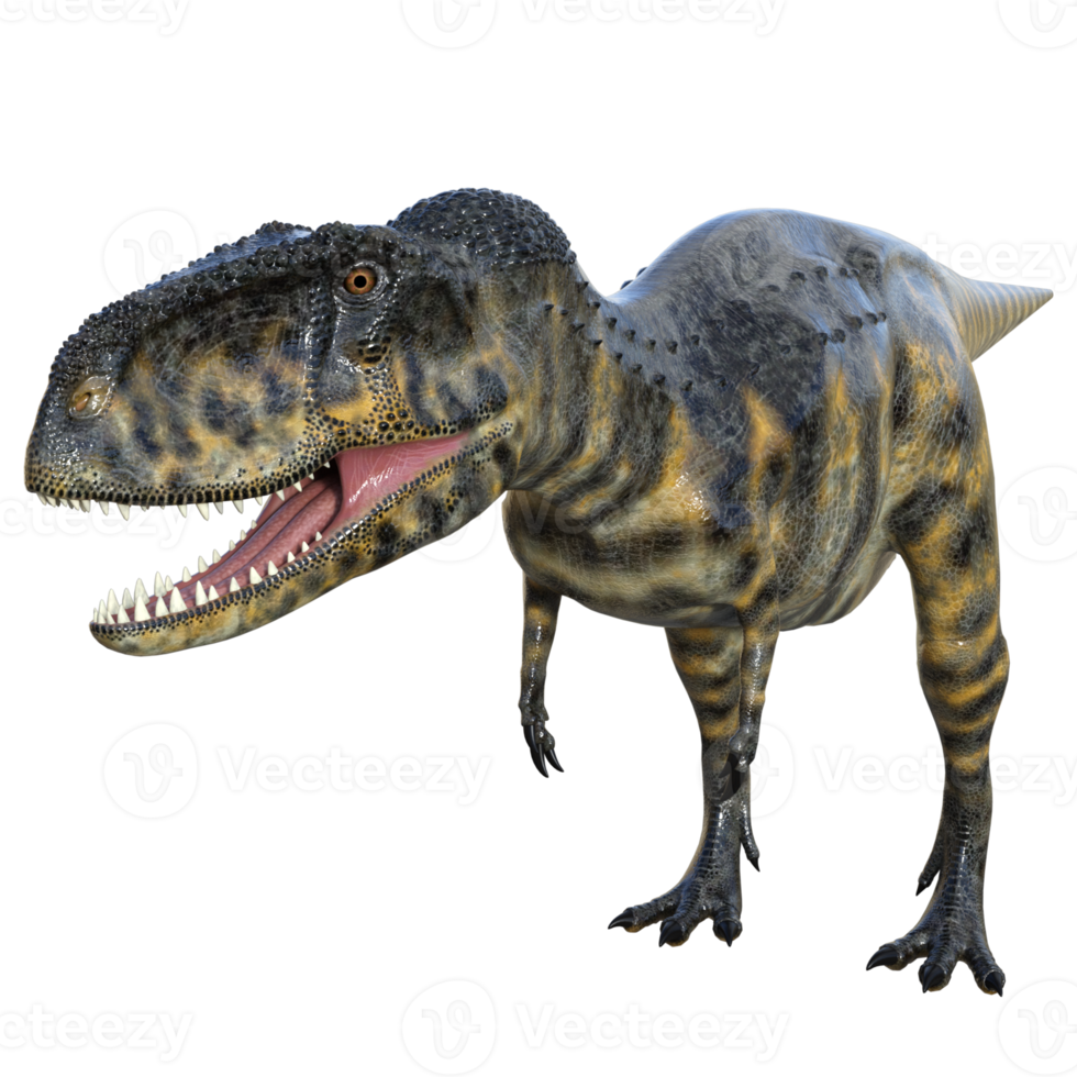 Abelisaurus dinosaur 3D render png