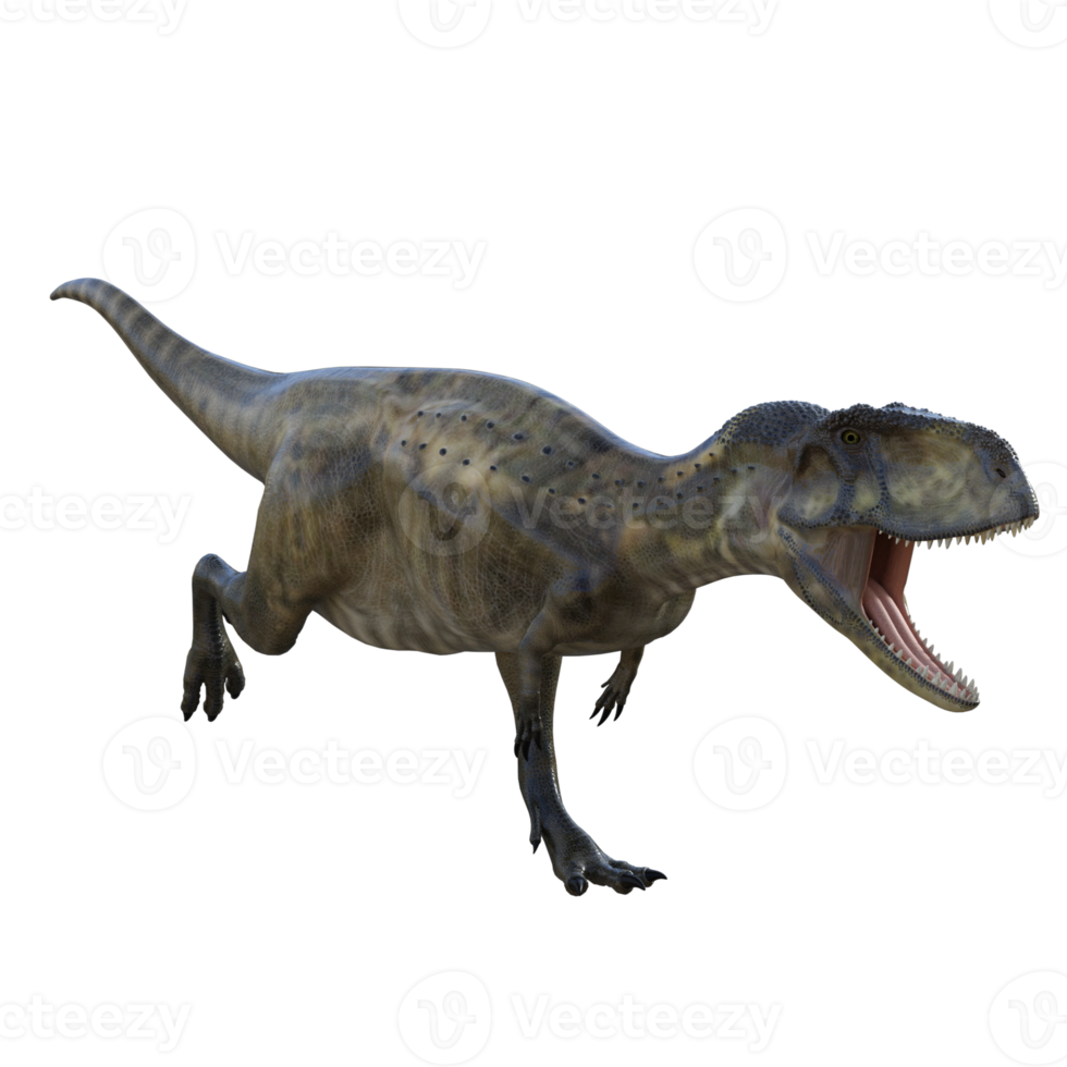 Abelisaurus dinosaur 3D render png