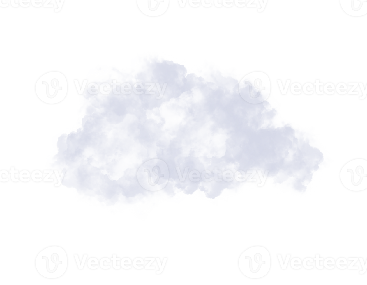 conjunto de nubes y explosión de humo en el fondo de transparencia png