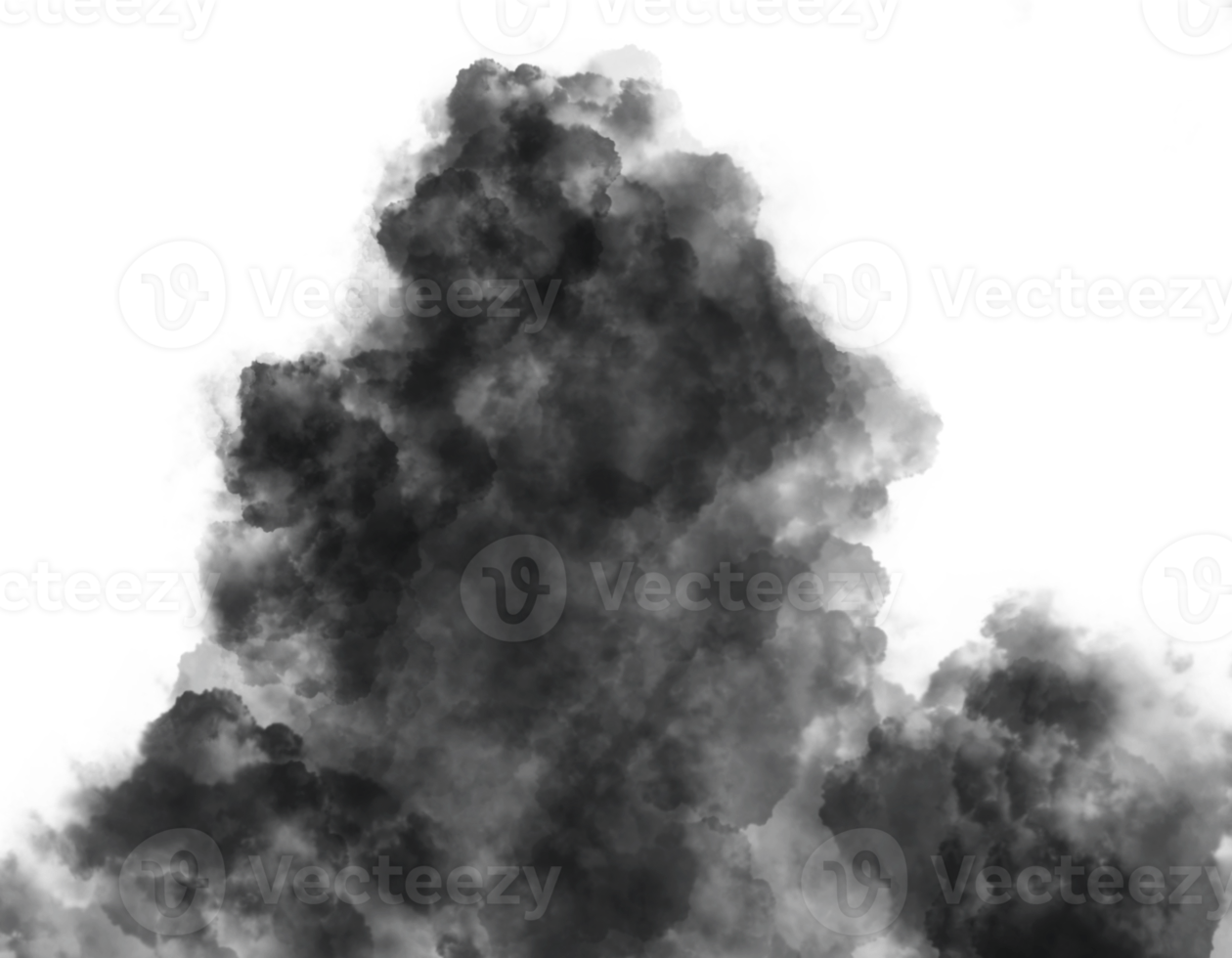 satz realistischer rauch lokalisiert auf transparentem hintergrund png