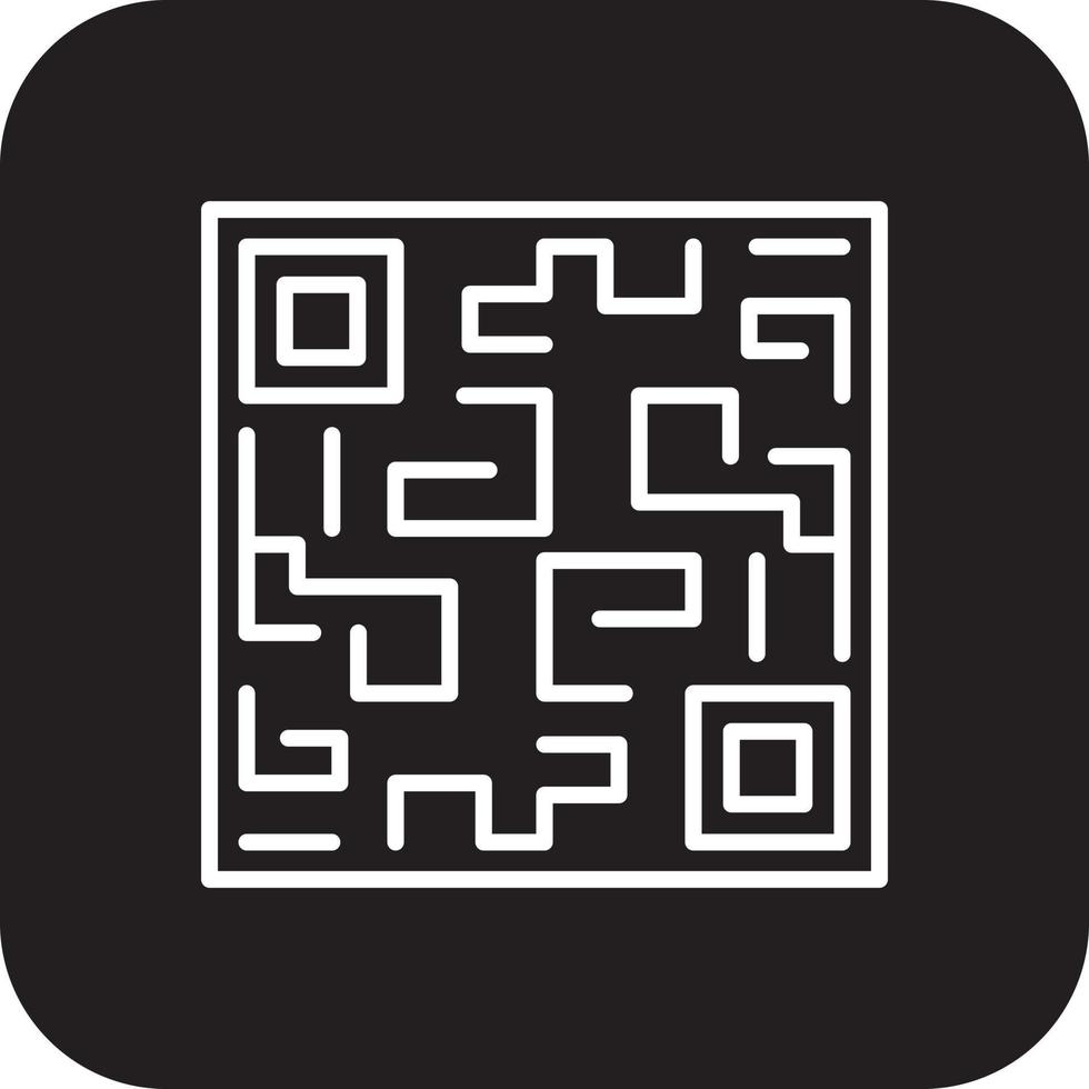 QR CODE Fintech startup icons with black filled line style vector