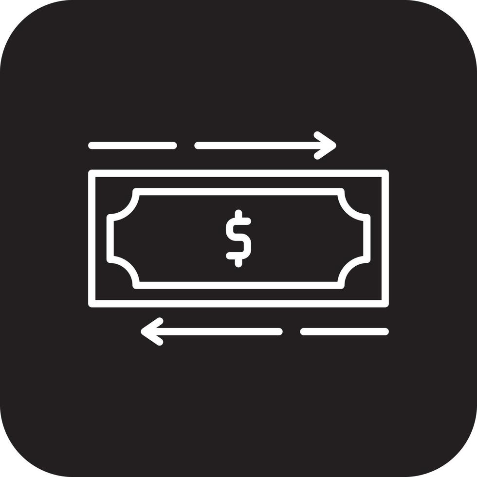 MONEY FLOW Fintech startup icons with black filled line style vector