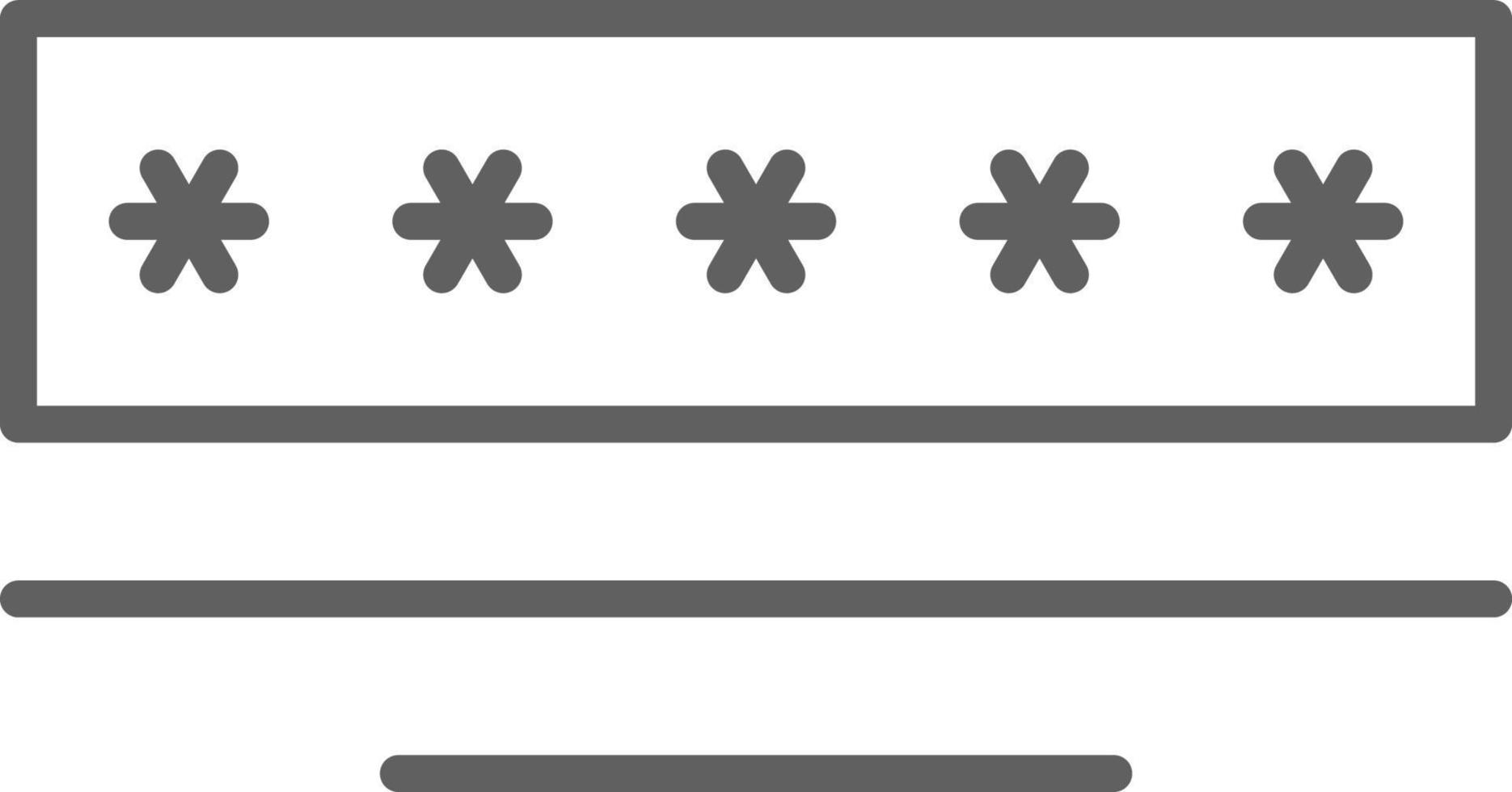 PASSWORD Fintech startup icon with black outline style vector