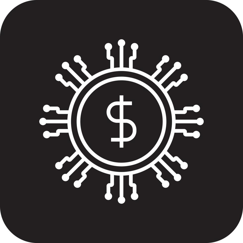 Fintech Fintech startup icons with black filled line style vector