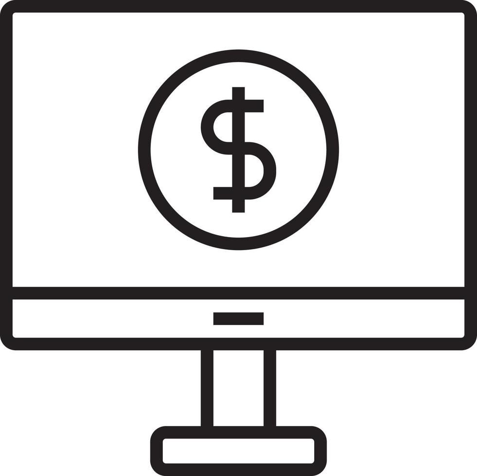 Net Banking Fintech startup icon with black outline style vector