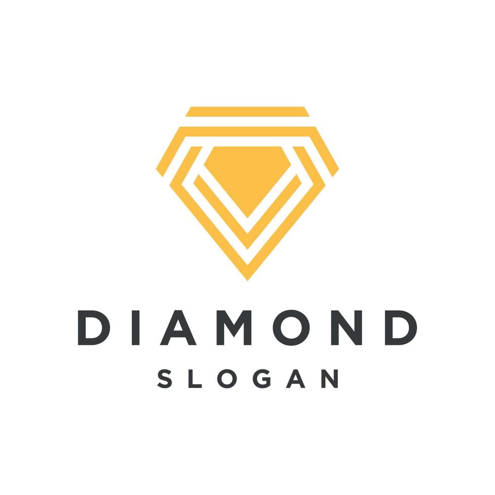 plantilla de diseño de logotipo de concepto de diamante creativo vector