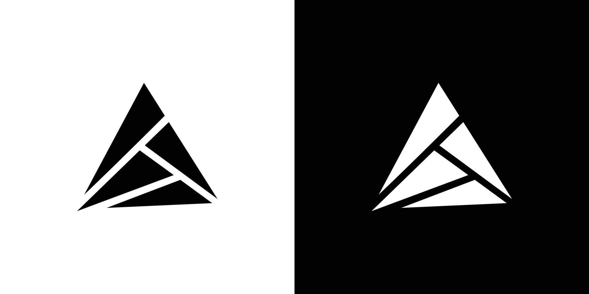 Simple triangle vector logo in a modern style.