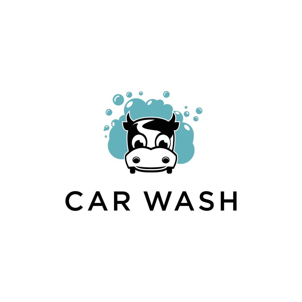 Car wash character cartoon vector illustration