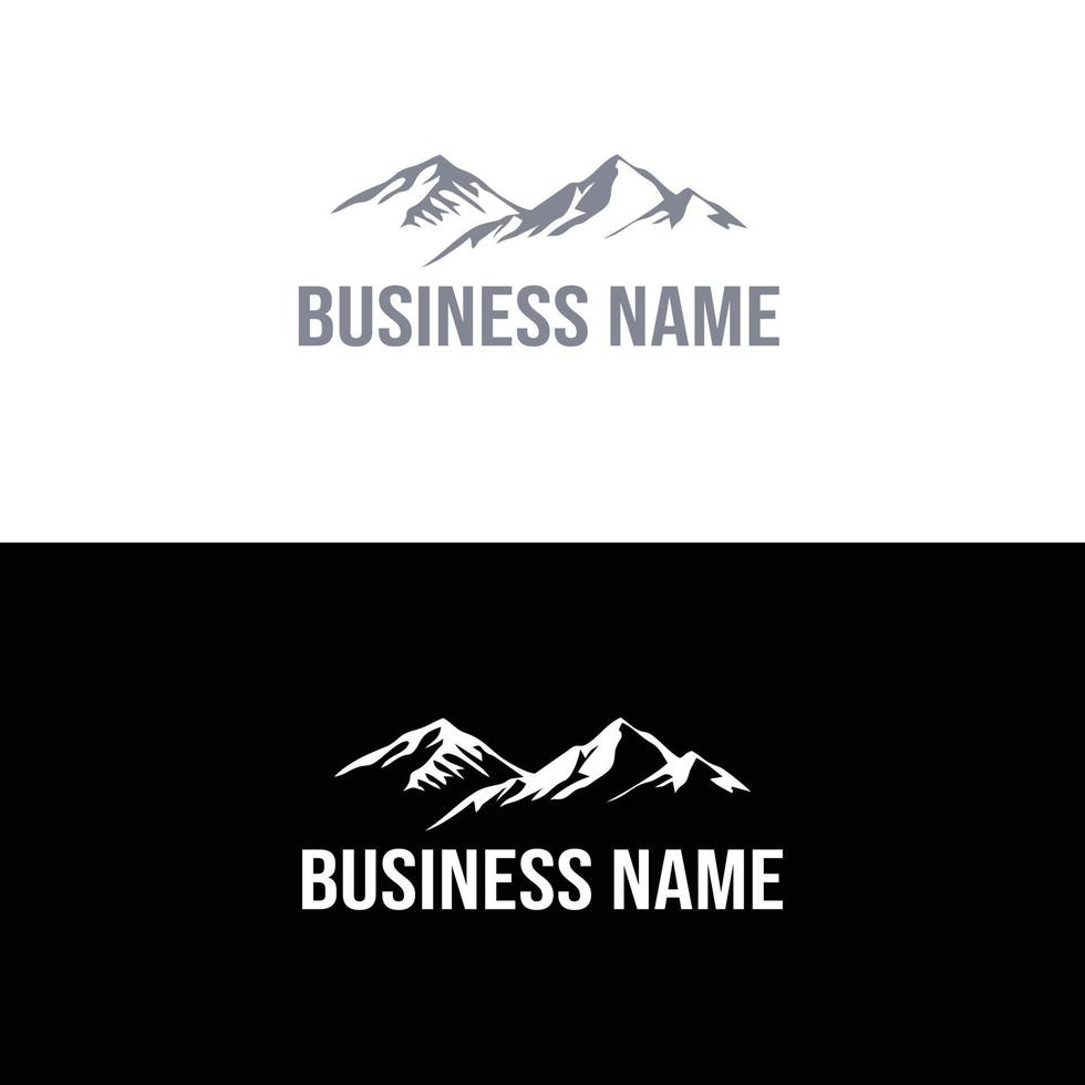 vector de diseño de logotipo al aire libre vintage de montaña simple de ilustración creativa