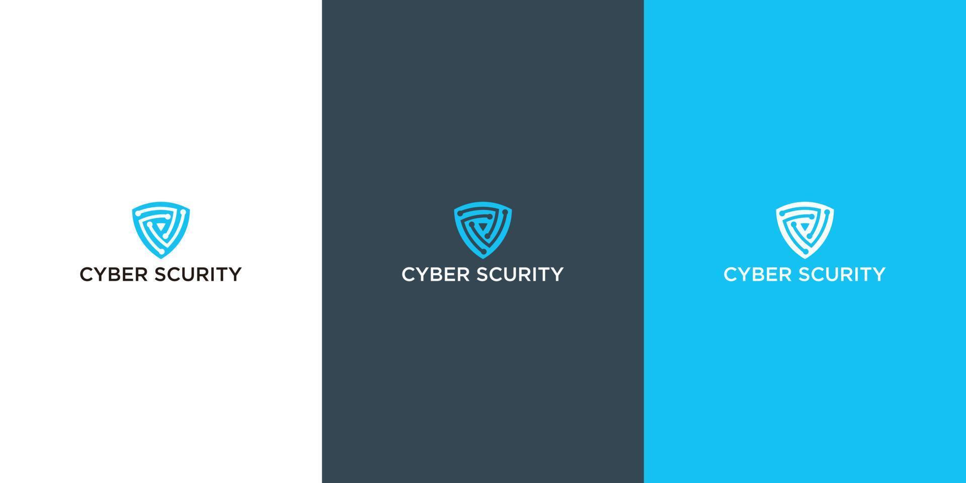 shield security logo design template vector