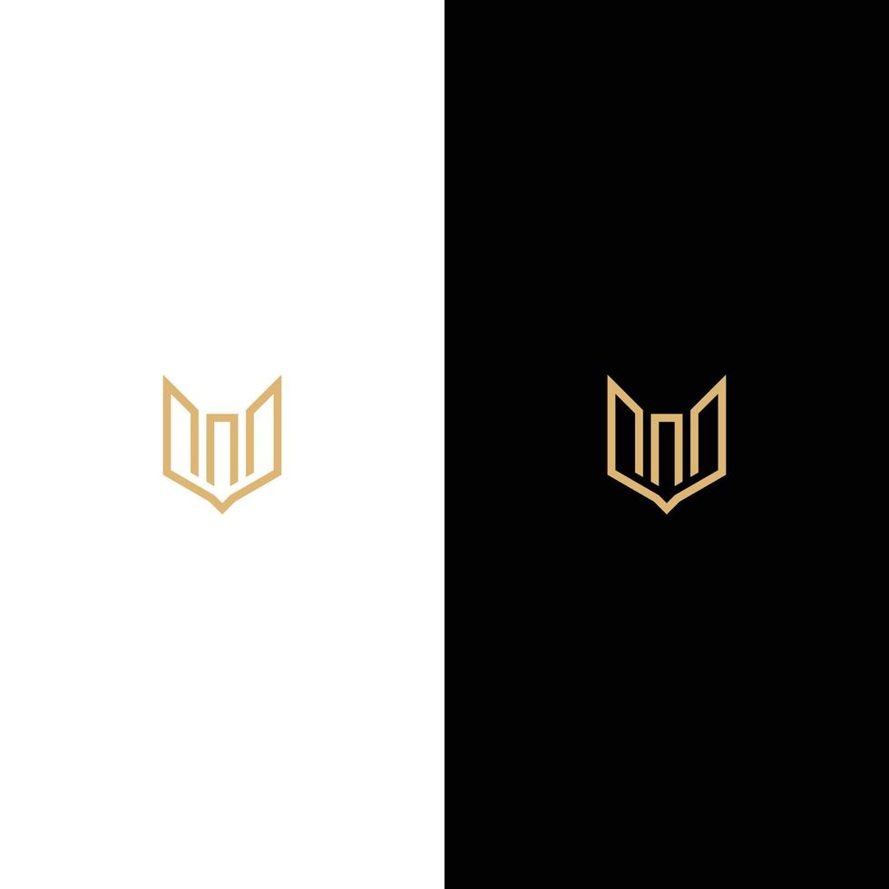 Elegant stylized wolf head logo. A great brand for companies vector