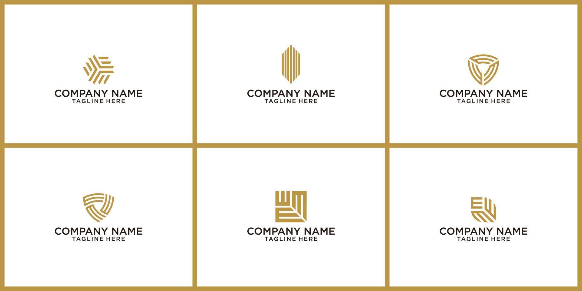 abstract letter mmm logo. initials mmm logo design. m logo design vector