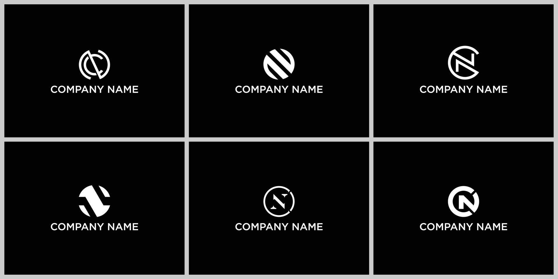 NC,CN ,N ,C abstract Letters Logo Monogram vector