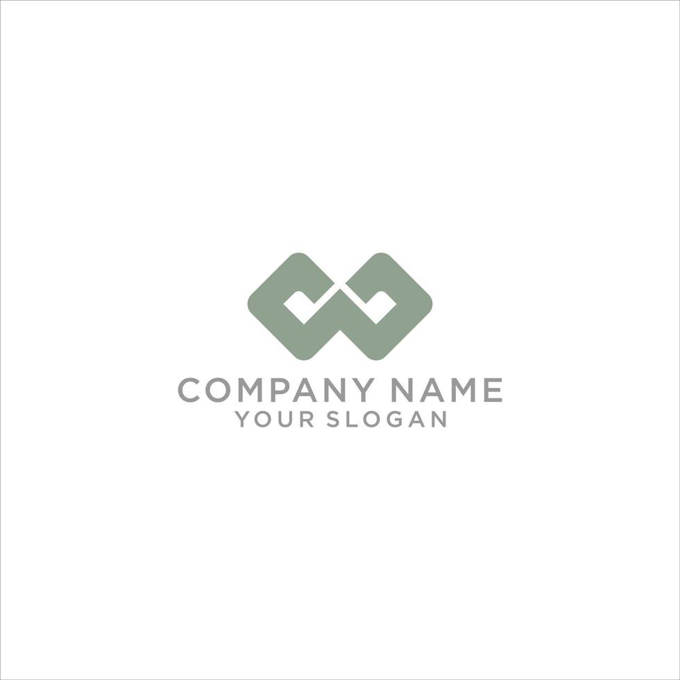 Letters W and S look simple, clean, abstract and professional. vector