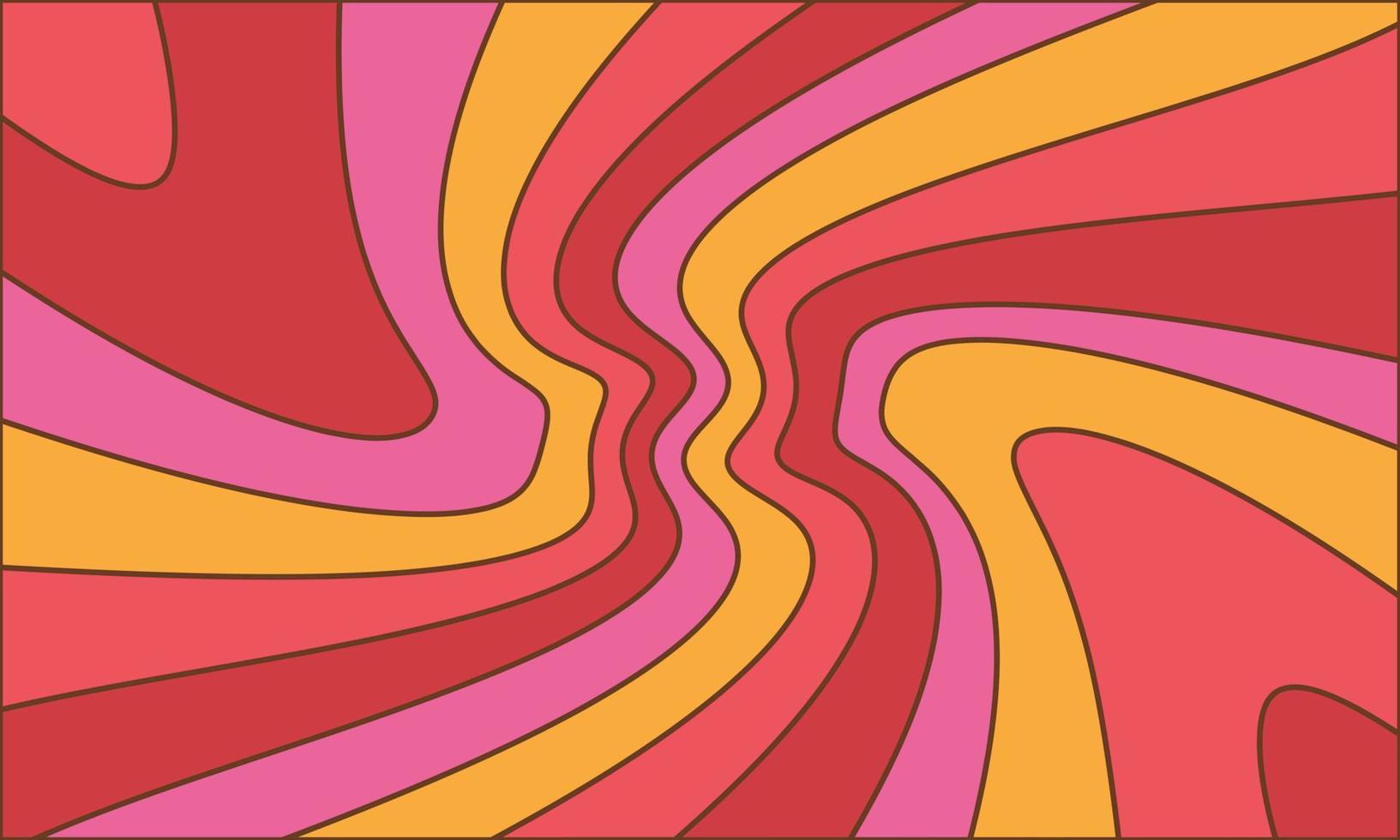 Retro Wallpaper Pattern Outlined Comic Style Vector Background