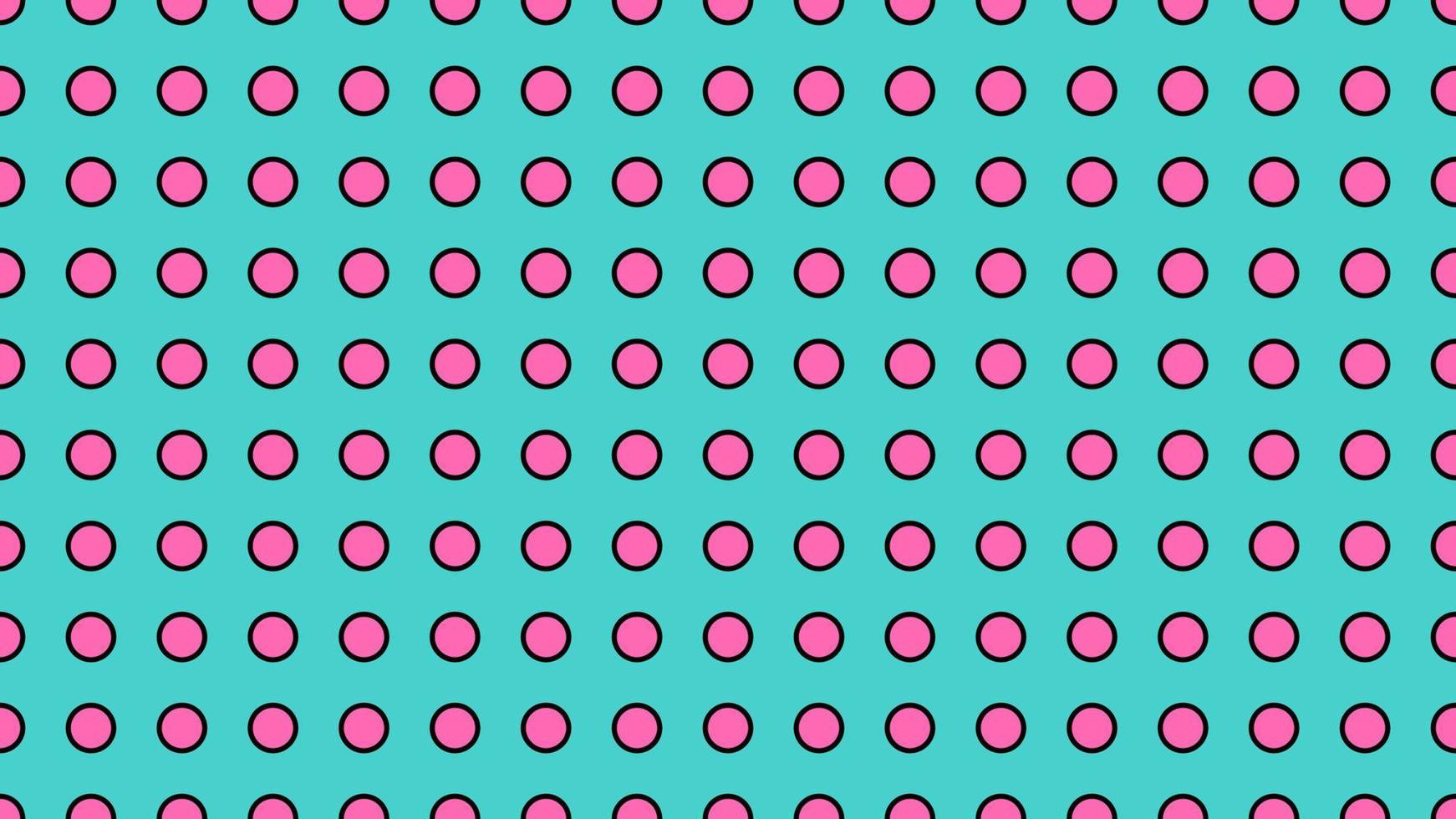 cuadrícula de círculos de color rosa fuerte sobre fondo cian turquesa medio  17775797 Vector en Vecteezy