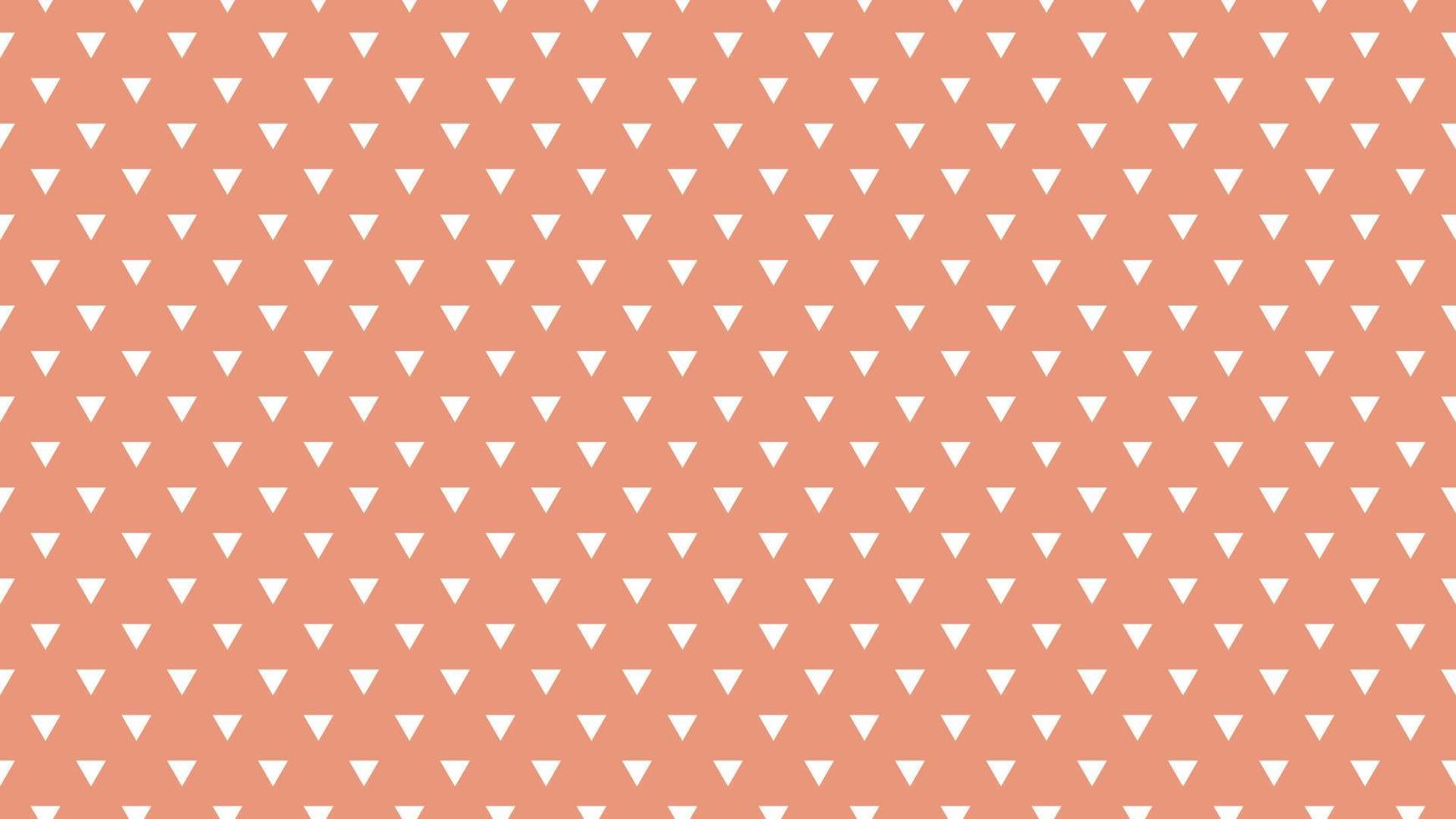 white color triangles over dark salmon red background vector