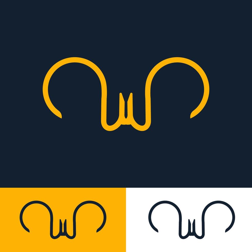 letter W shape logo template with abstract wings, logo with modern and futuristic style vector eps format