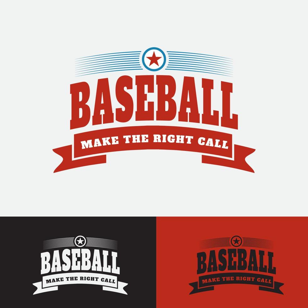 beisbol vintage plantilla logo formato vector eps