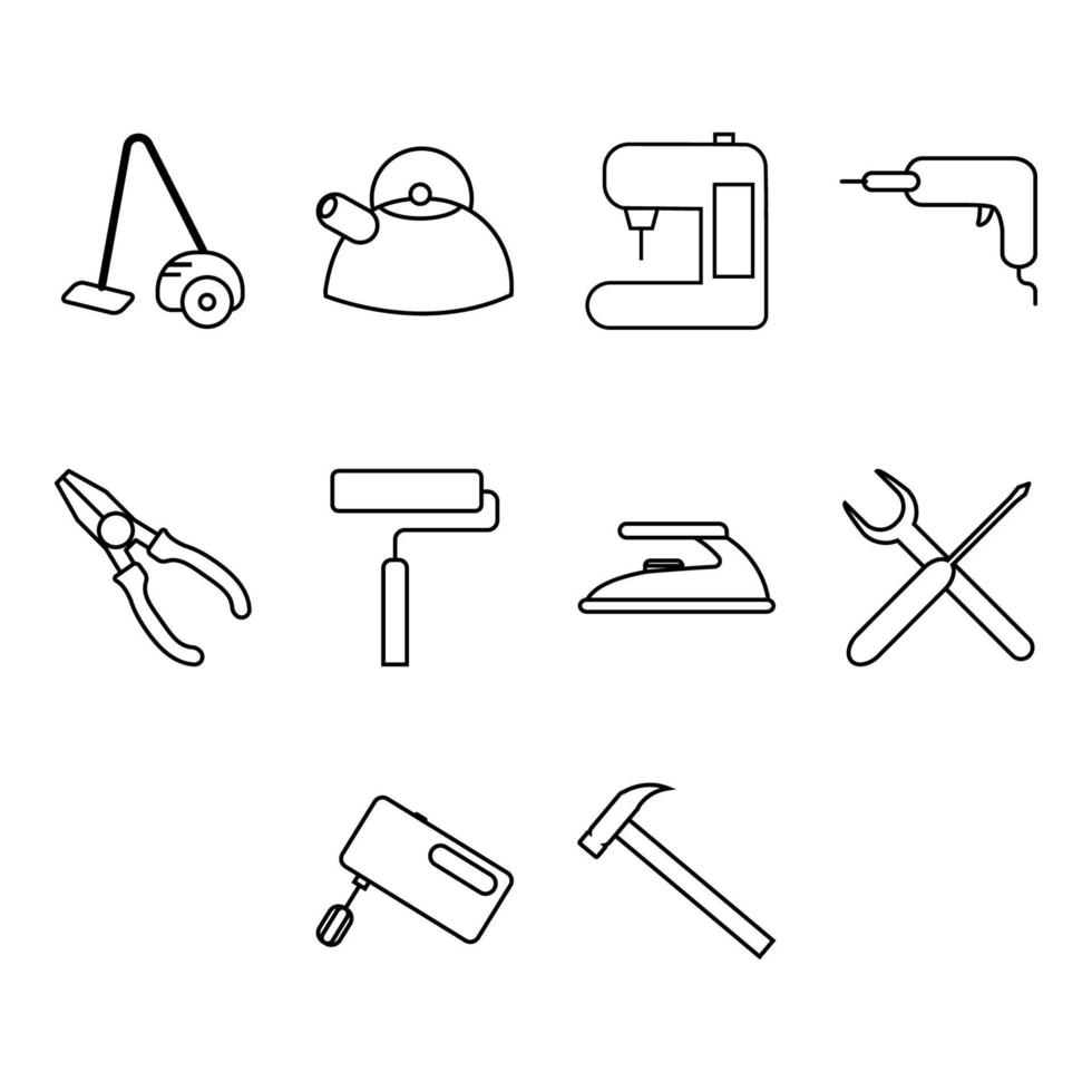 utility icon set 17776056 Vector Art at Vecteezy