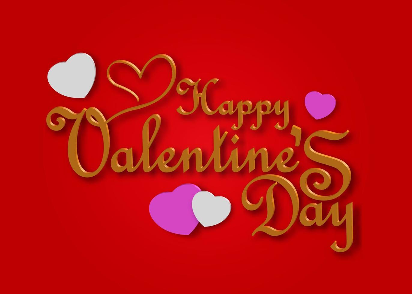 text happy valentine's day vector