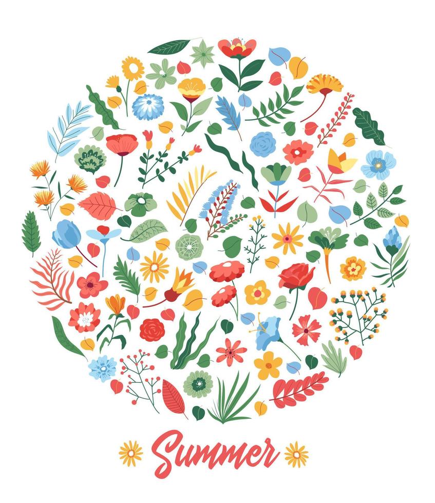 venta de verano de vector banner estampado de flores