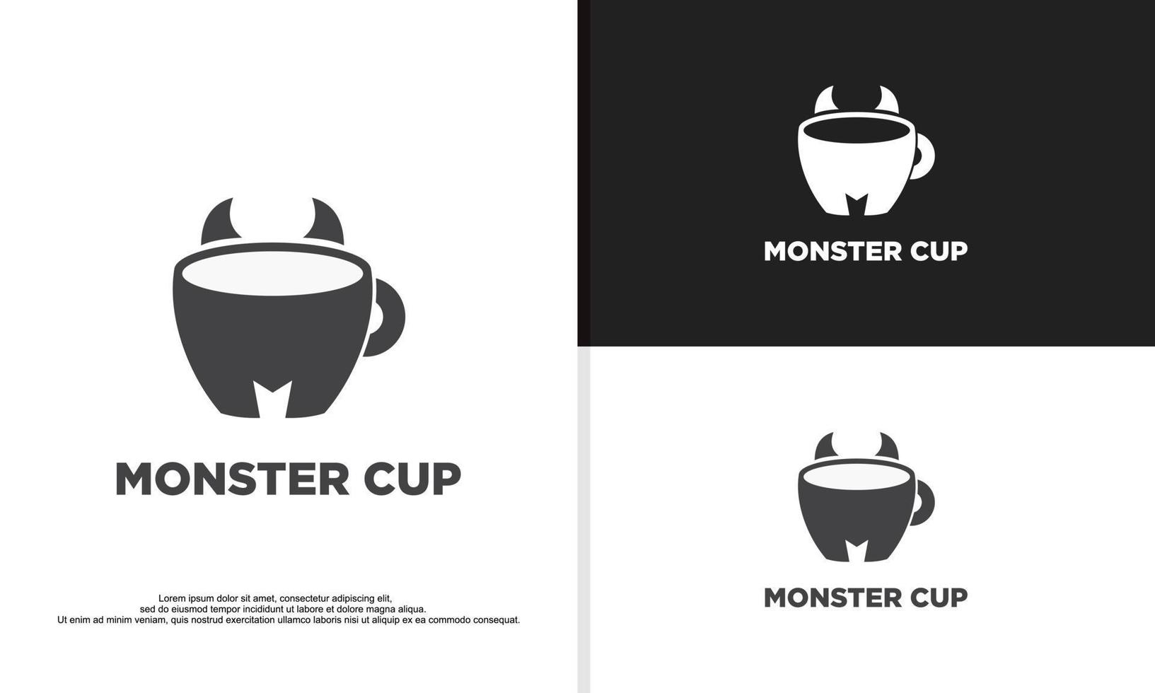 logotipo de taza de café combinado con letra m, ilustración de diseño de logotipo de café vector