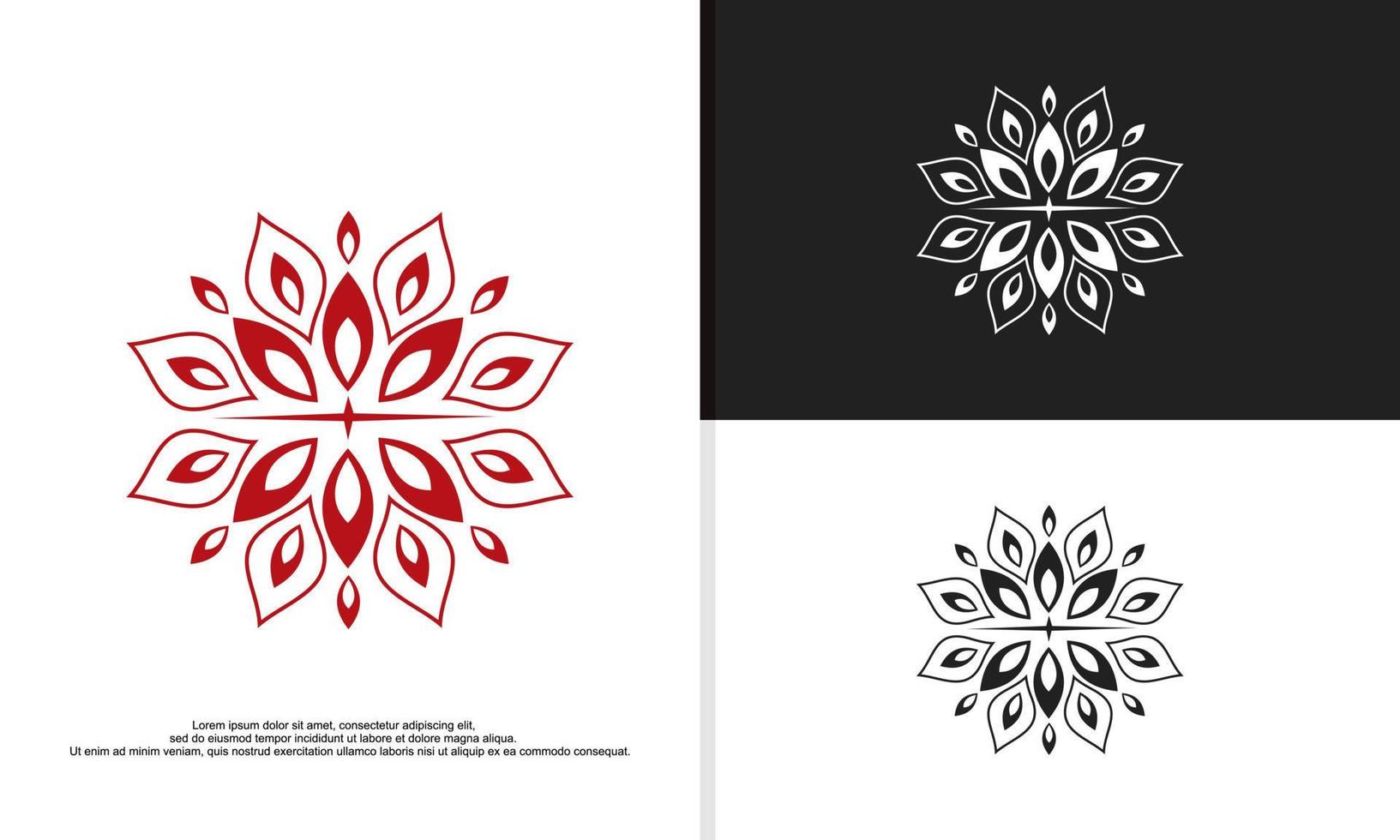 logo illustration vector graphic of mandala