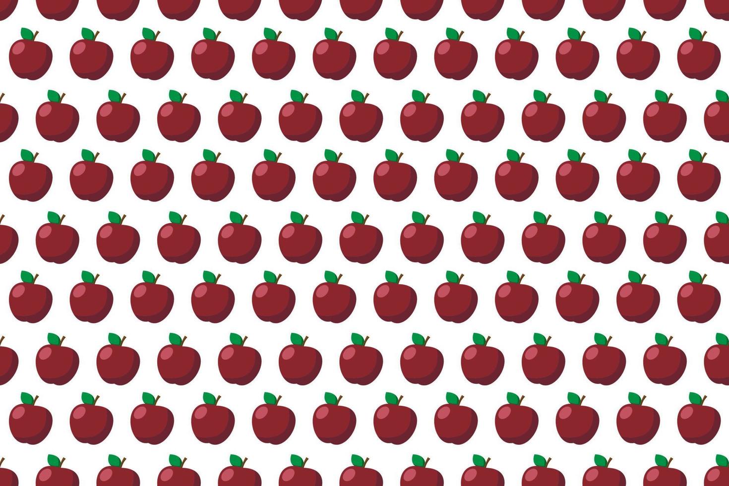 Apple fresh fruit seamless abstract pattern on white background vector design