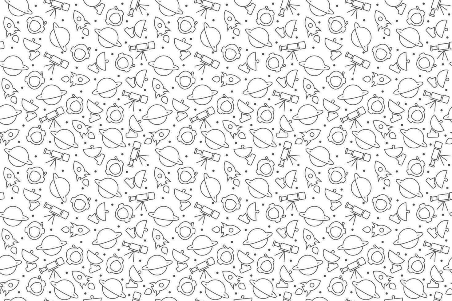 Seamless astronomy pattern vector design