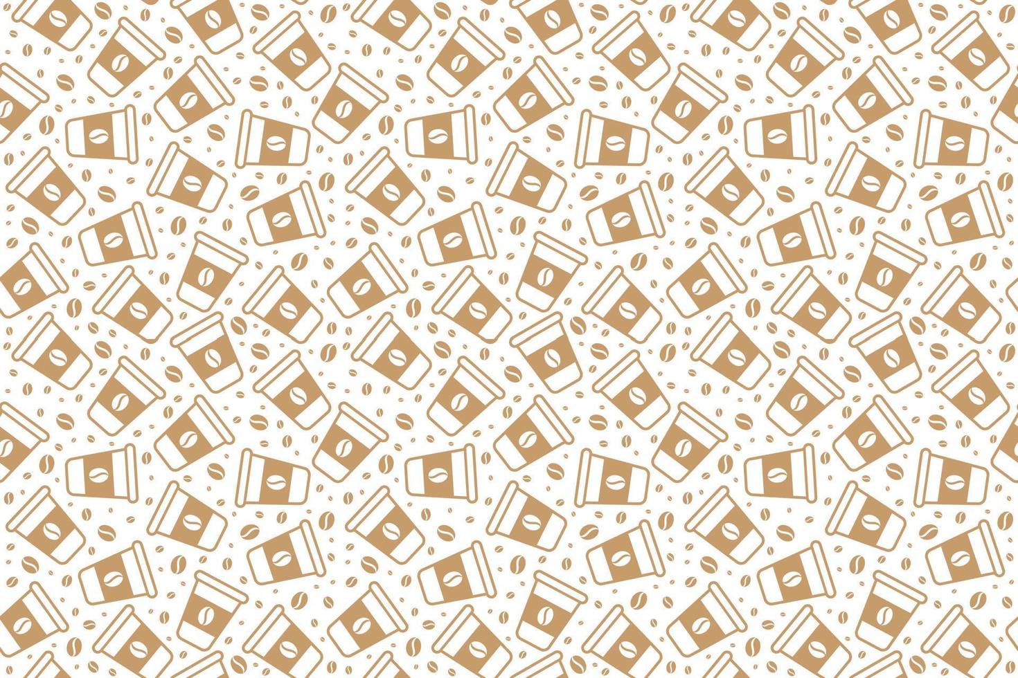 Seamless coffee pattern vector design