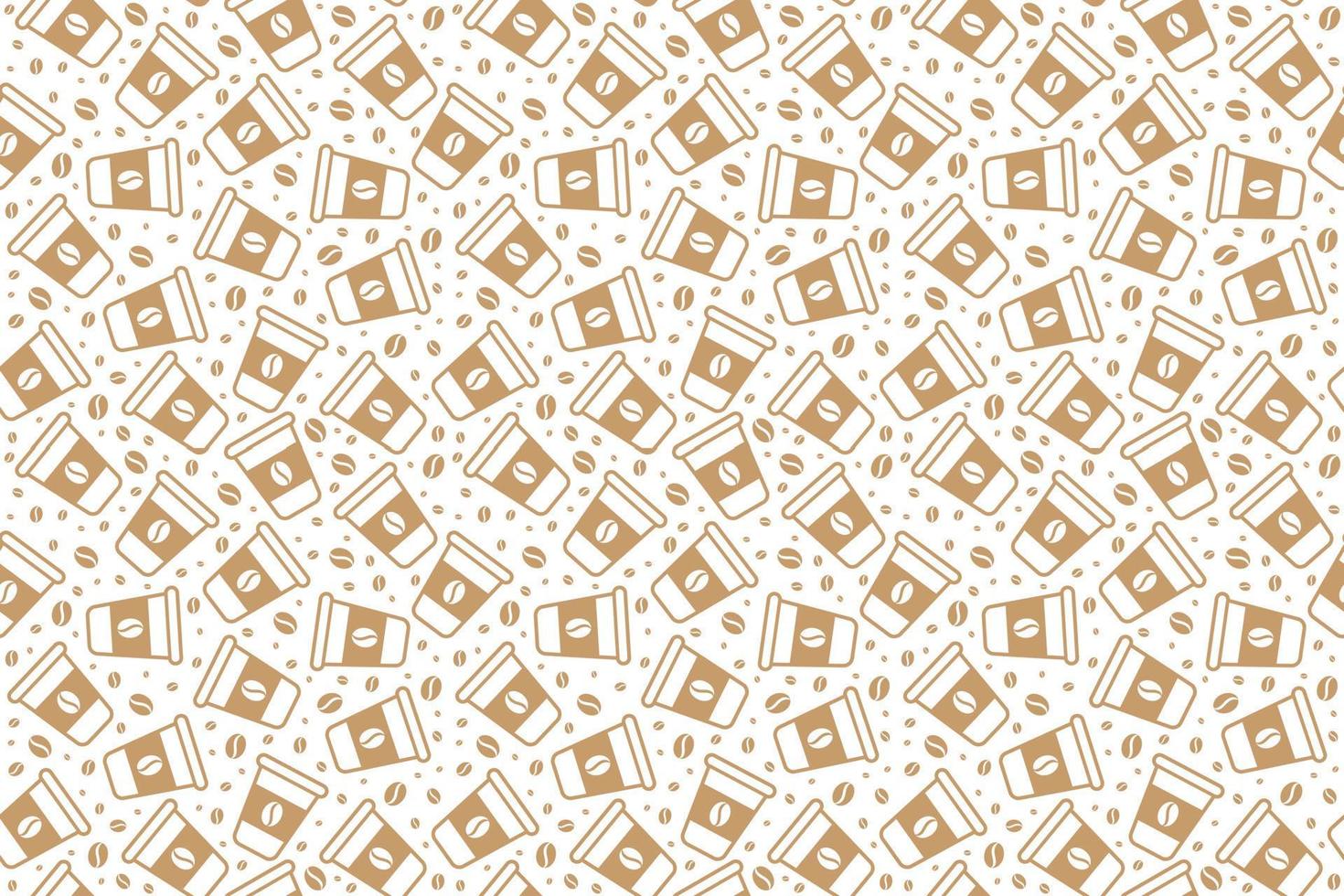 Seamless coffee pattern vector design