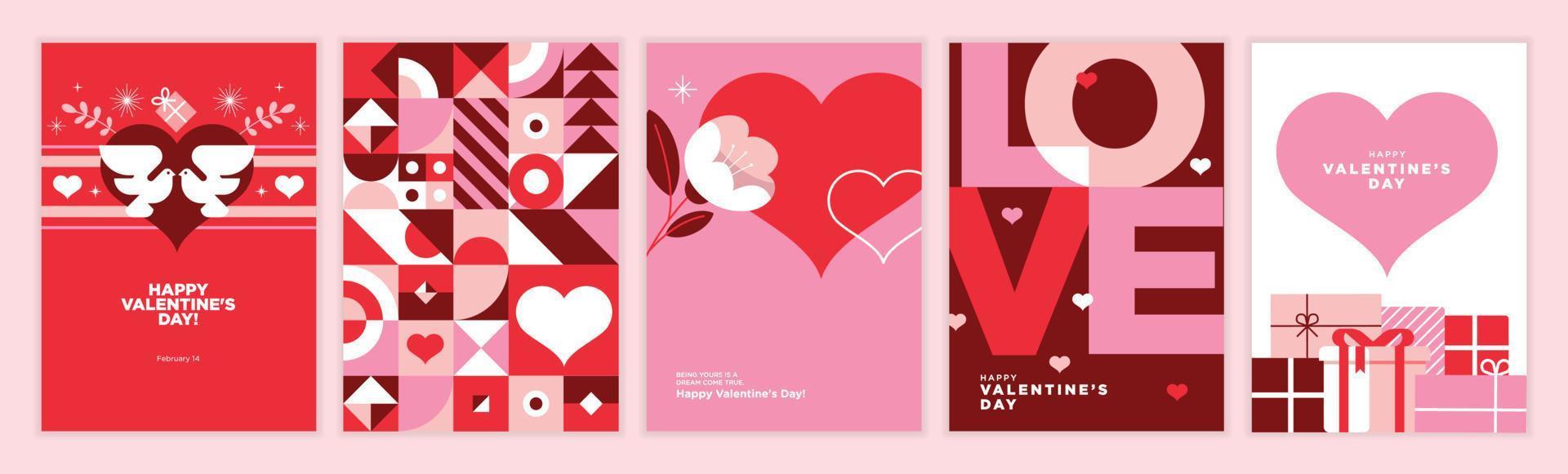 Feliz día de San Valentín. conceptos de ilustración vectorial para fondo, tarjeta de felicitación, sitio web y banner de sitio web móvil, banner de medios sociales, material de marketing. vector