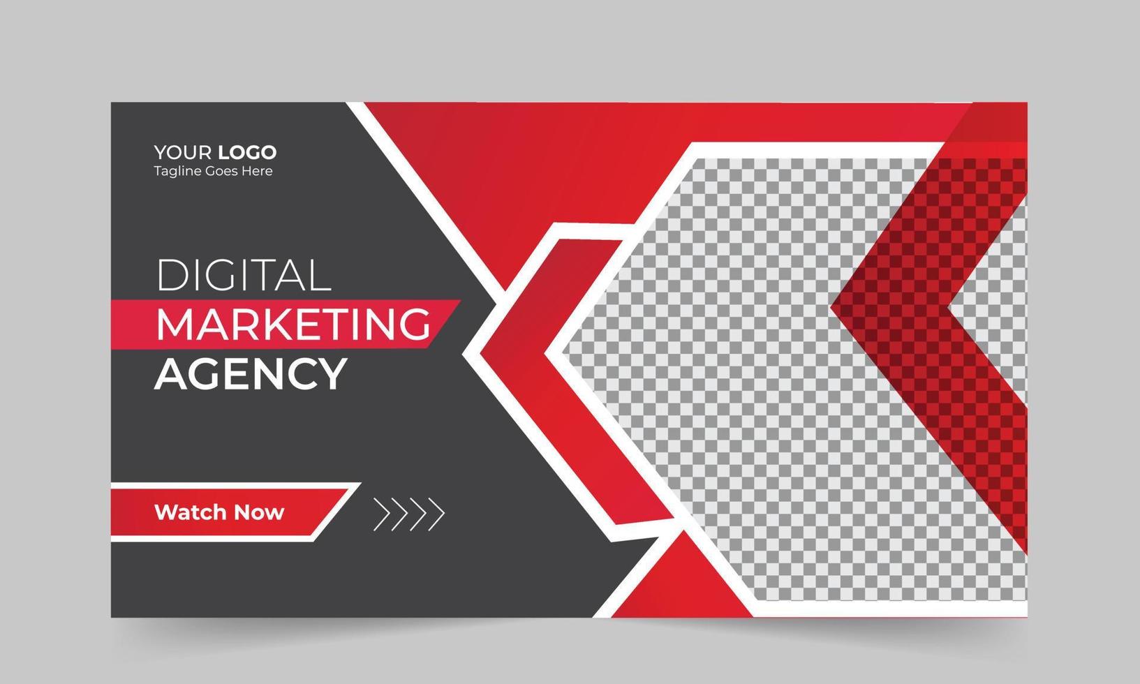 Trendy thumbnail for business promotion workshop template Premium Vector