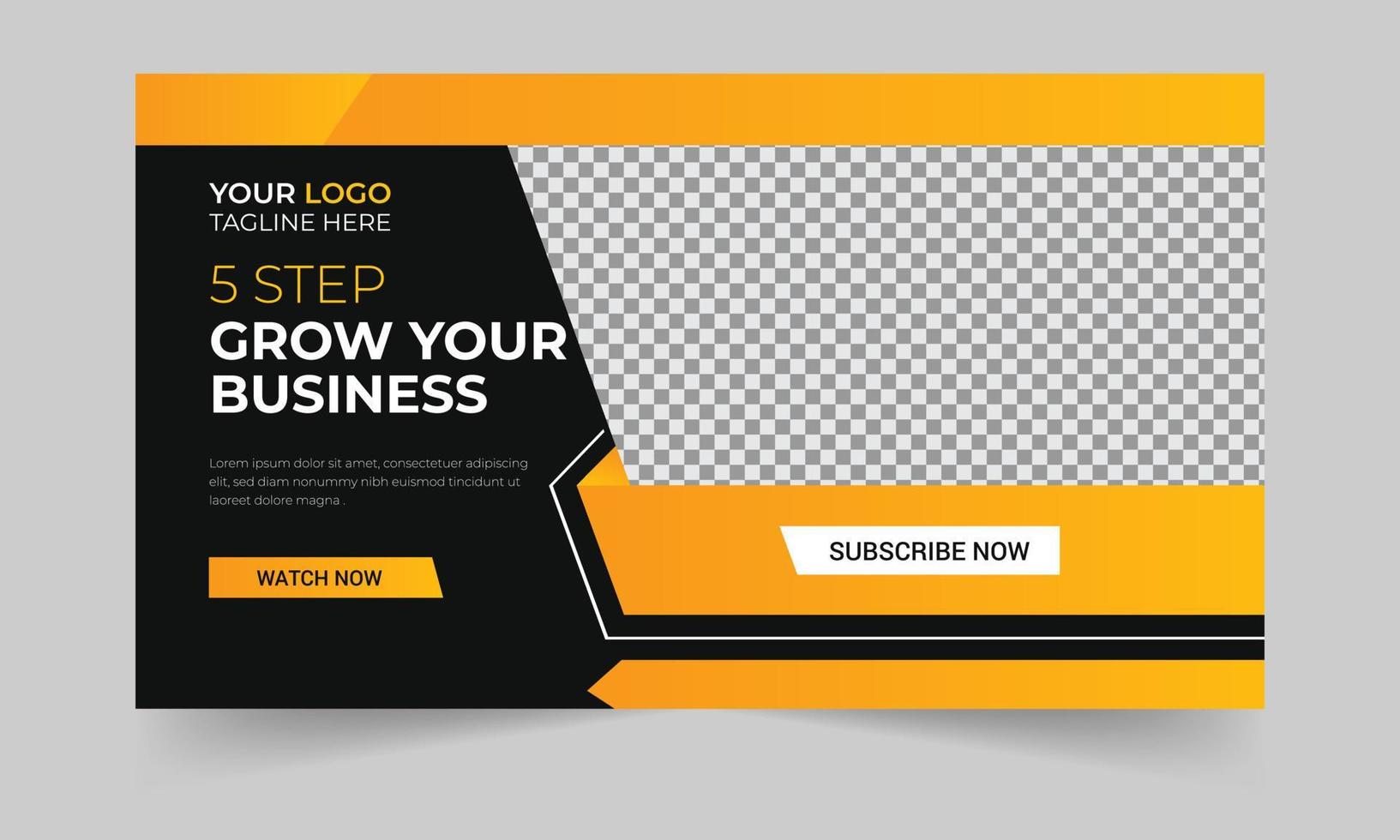 Trendy thumbnail for business promotion workshop template Premium Vector