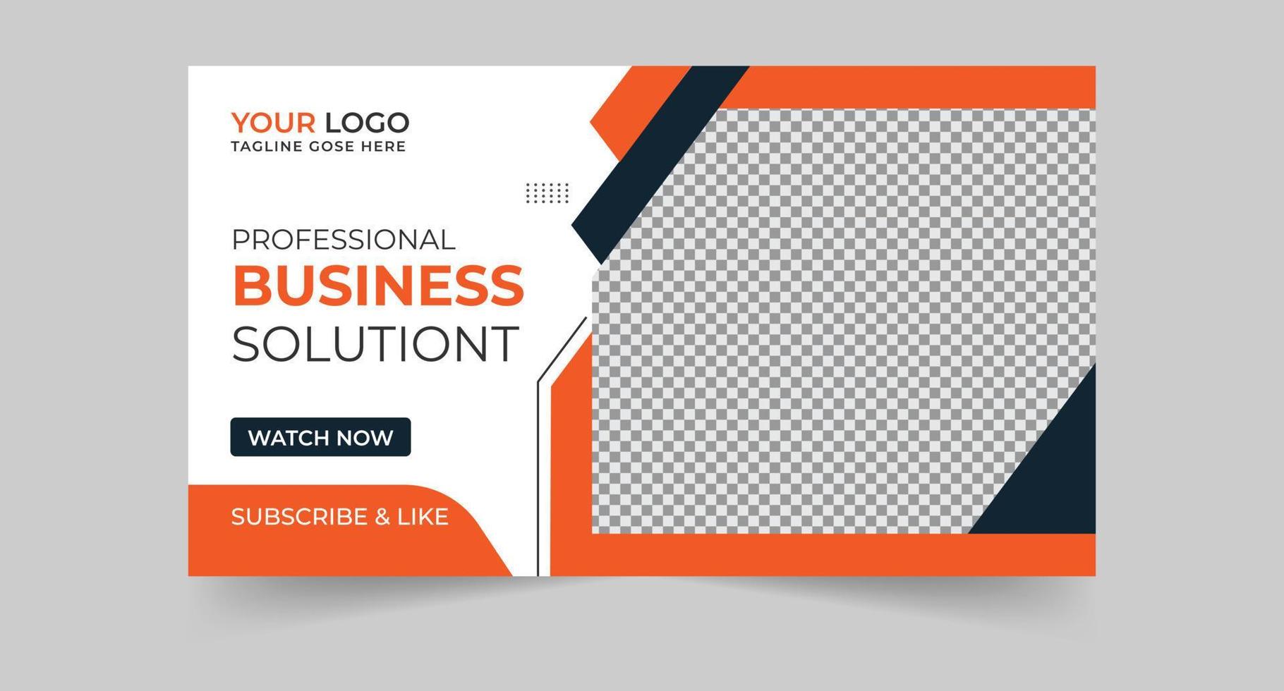 Trendy thumbnail for business promotion workshop template Premium Vector