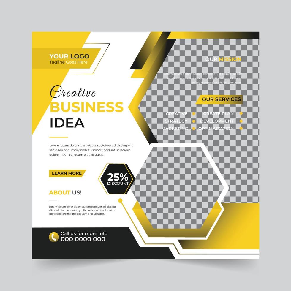 Trendy digital business agency marketing social media post and banner template design. Promotion Corporate advertising Web Banner Ads Stories flyer poster vector