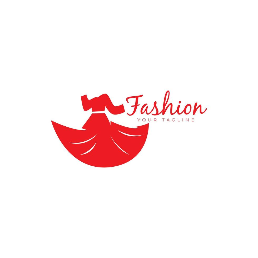 logo vestido mujer ropa moda belleza boutique diseño para marcas tiendas de ropa vector