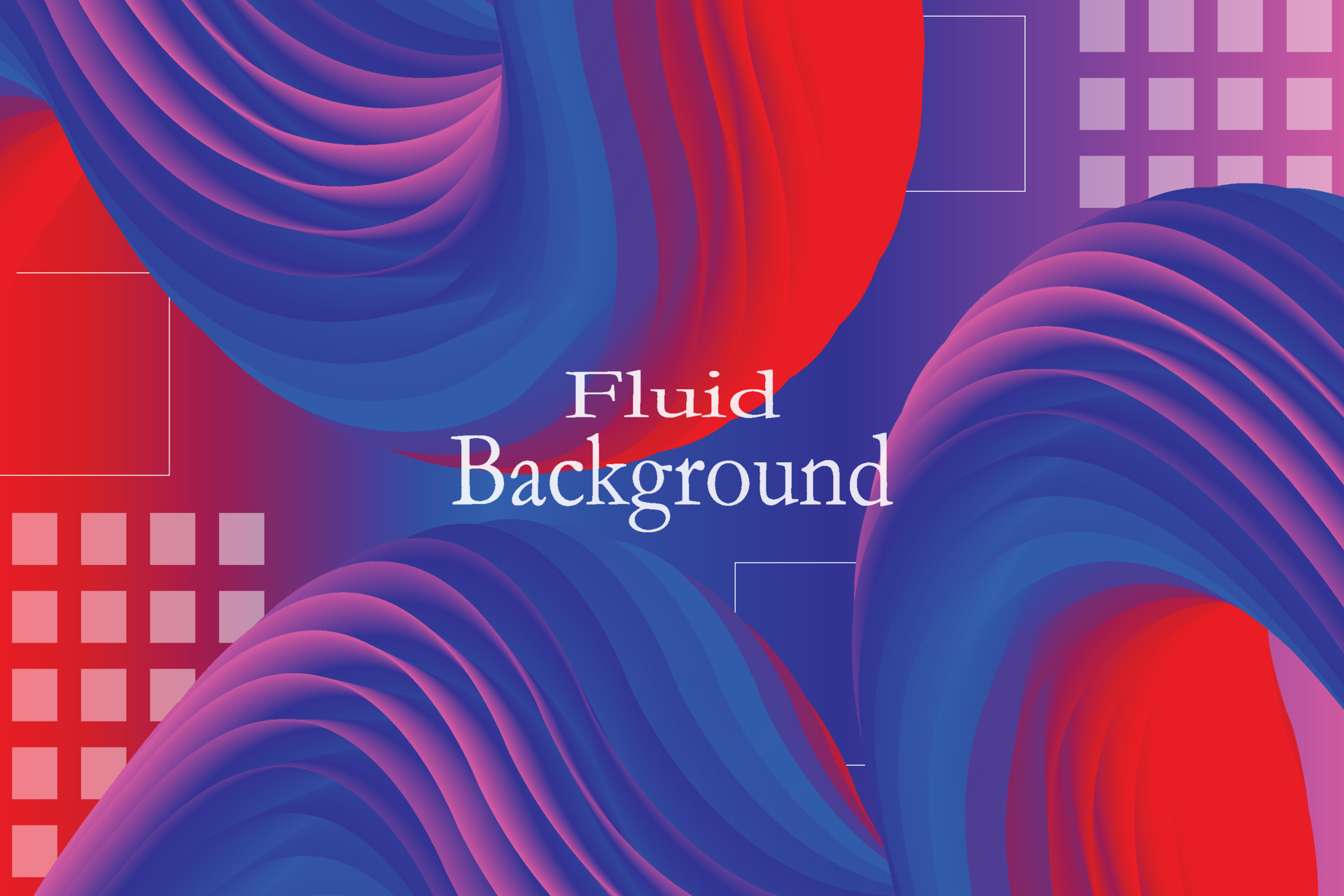Red fluid Abstract background. Modern poster with gradient 3d flow