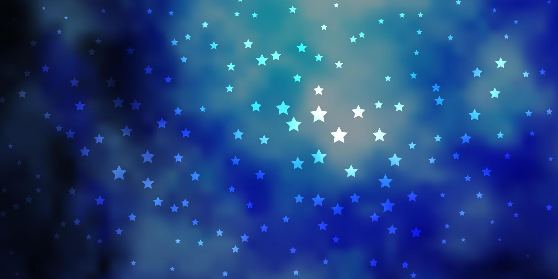 textura de vector azul oscuro con hermosas estrellas.