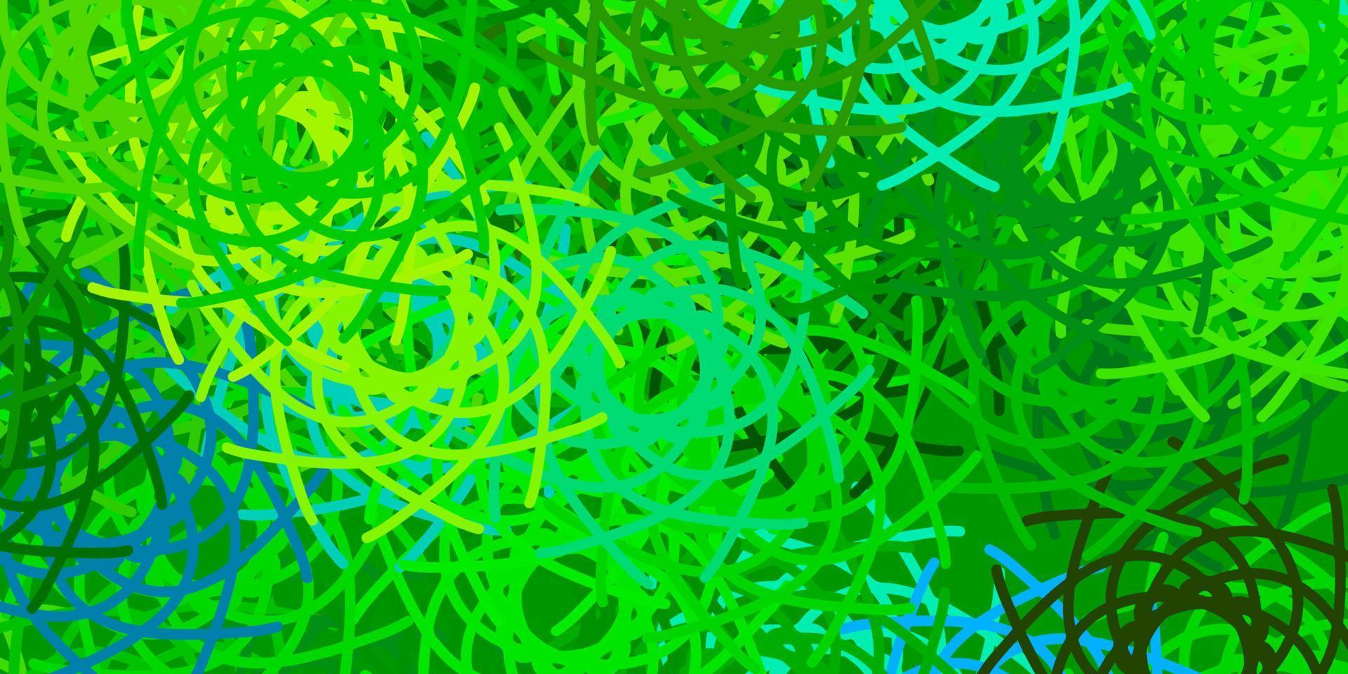 Light Green, Yellow vector texture with memphis shapes.