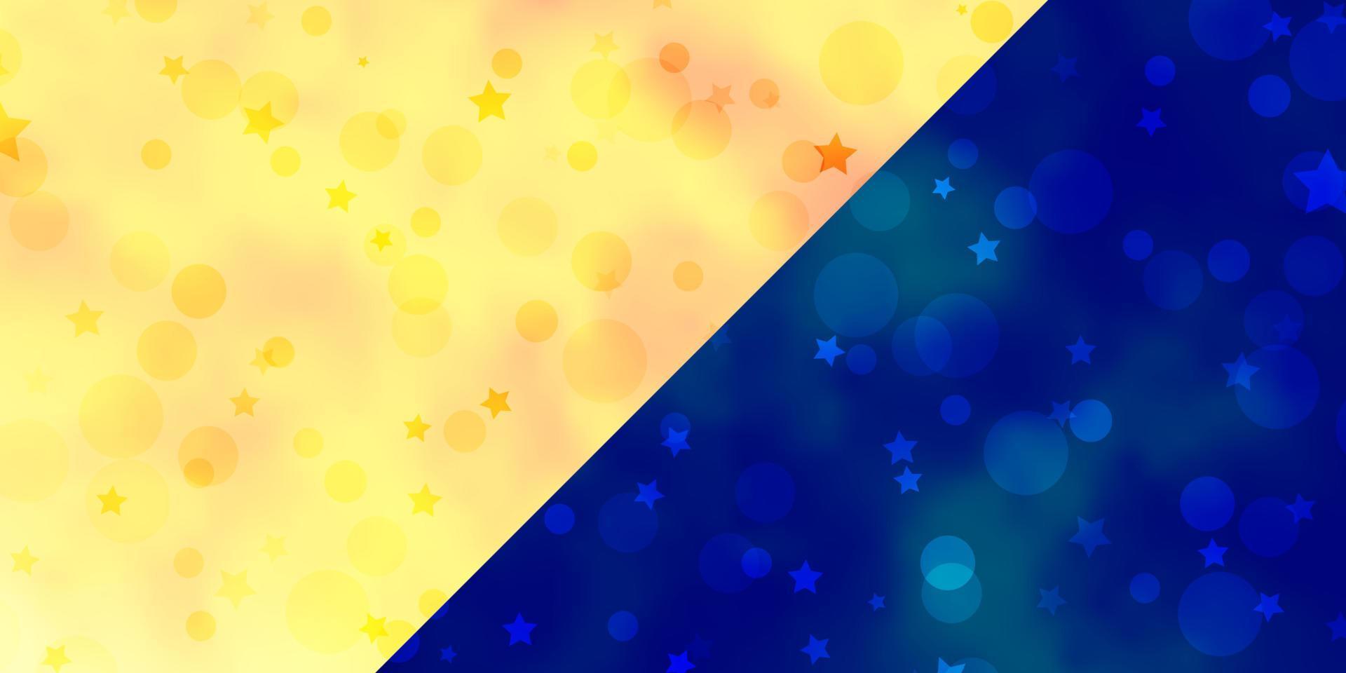 Vector backdrop with circles, stars.