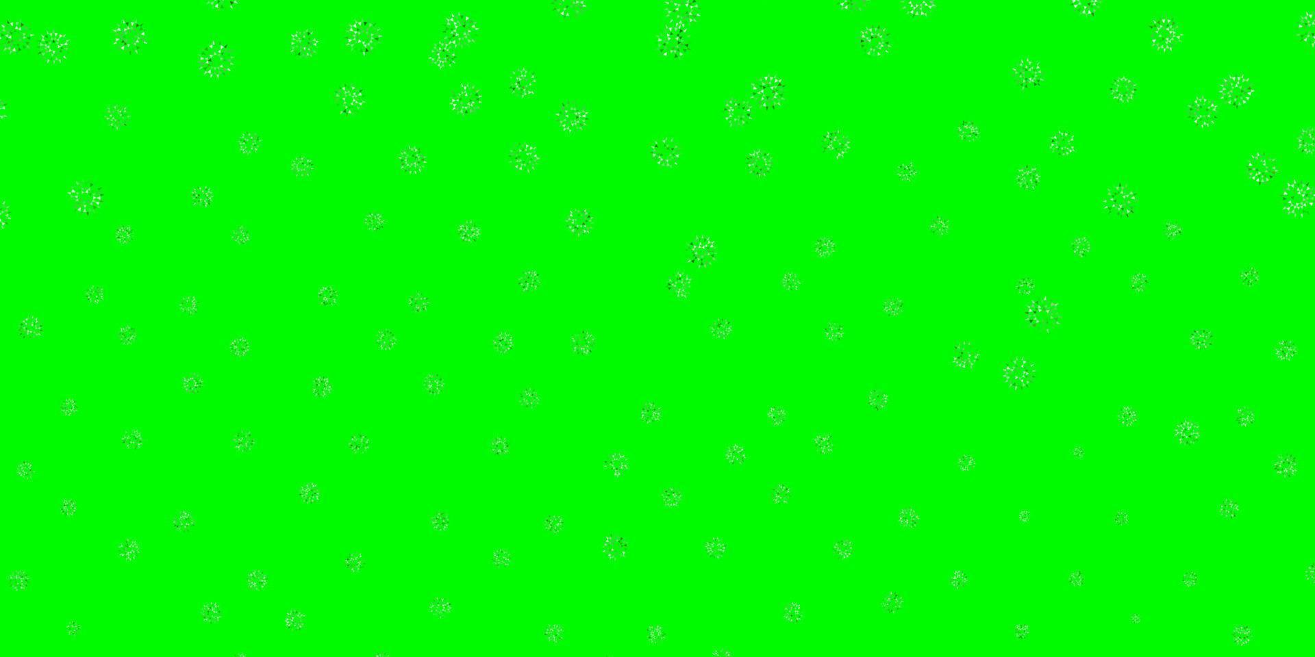 Light green, yellow vector natural layout with flowers.